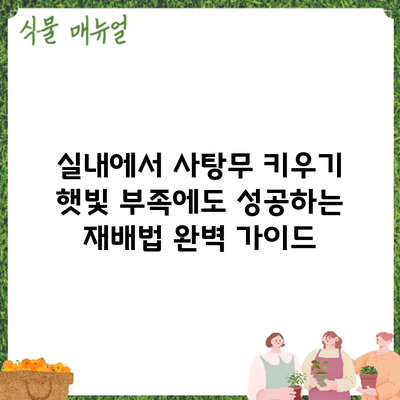 실내에서 사탕무 키우기: 햇빛 부족에도 성공하는 재배법 완벽 가이드