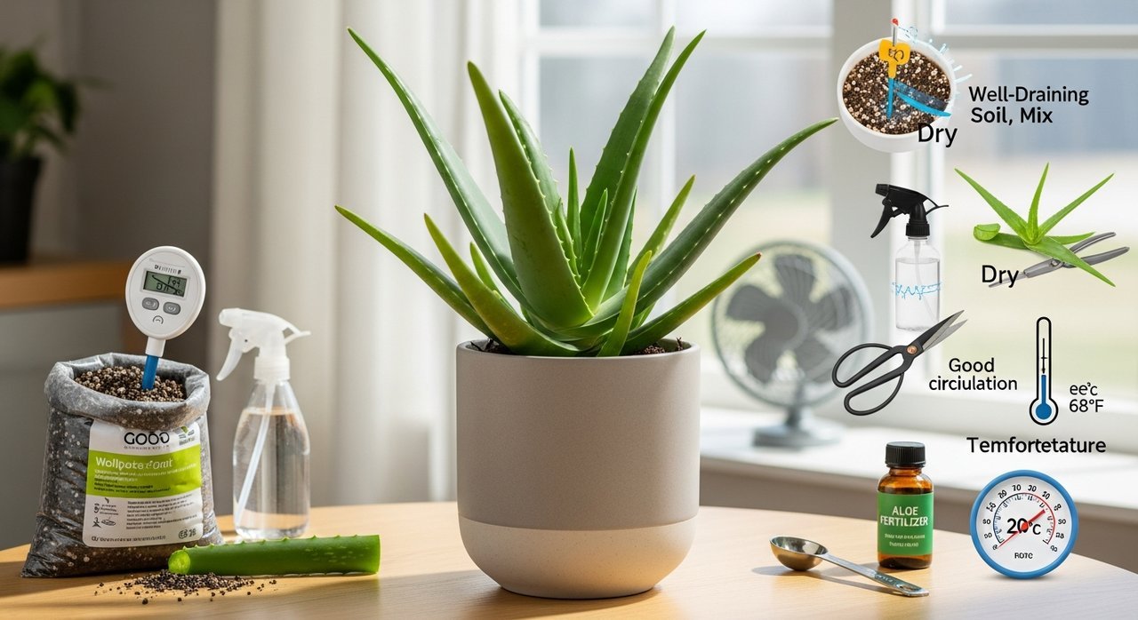 초보도 성공하는 알로에 키우기 실내에서도 잘 크는 조건 7가지